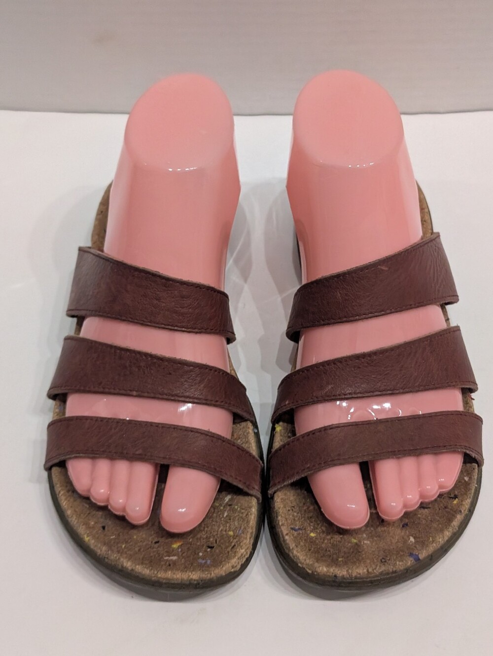 Merrell Women's 7 Napa Valley Slides Leather Sandals Merlot X1